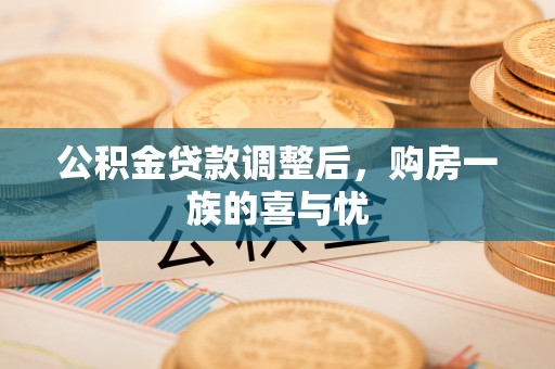 解放公积金贷款调整后，购房一族的喜与忧